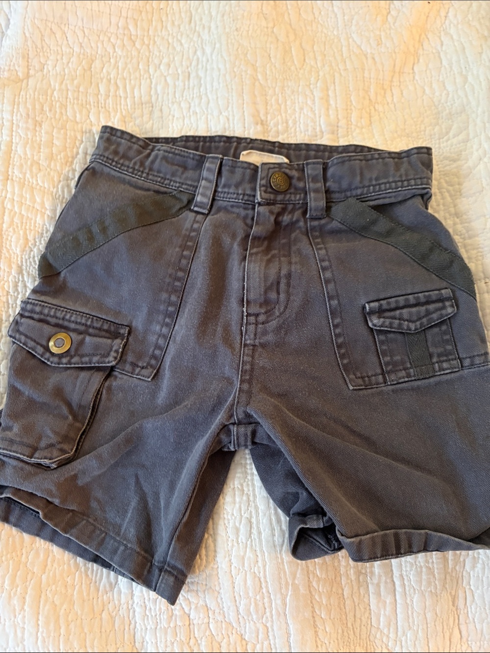 Crazy 8 Boys Charcoal Gray Cargo Shorts